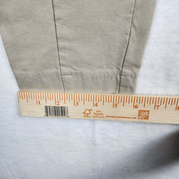 Chicos So Slimming Brigitte Ankle Pants Size 2 US 12 L Beige Pull On Flat Front - Picture 8 of 13